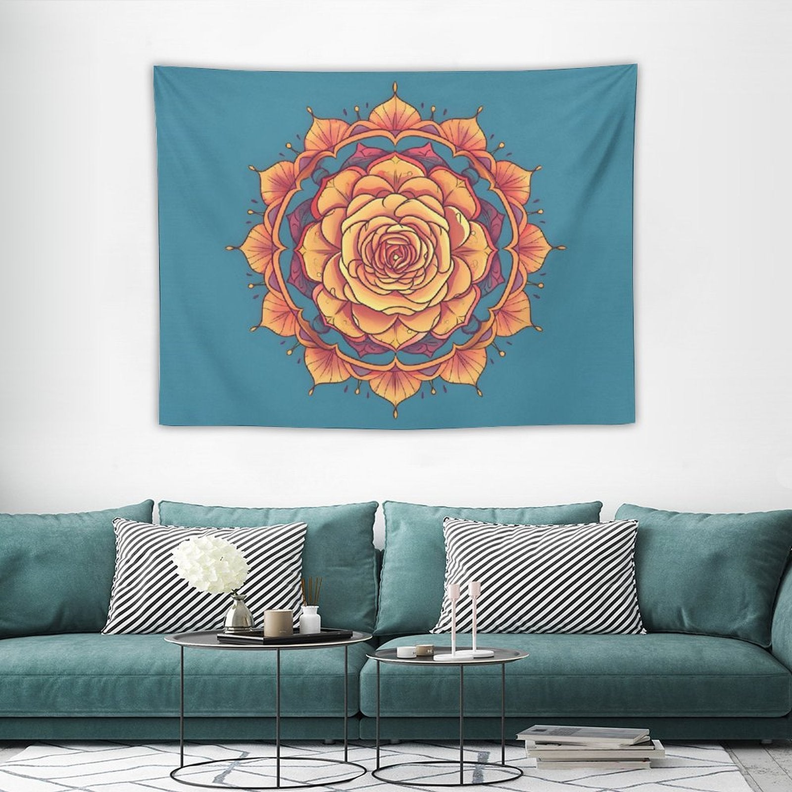 Tapiz de pared de rosas