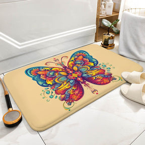 Butterfly Coral Velvet Rug