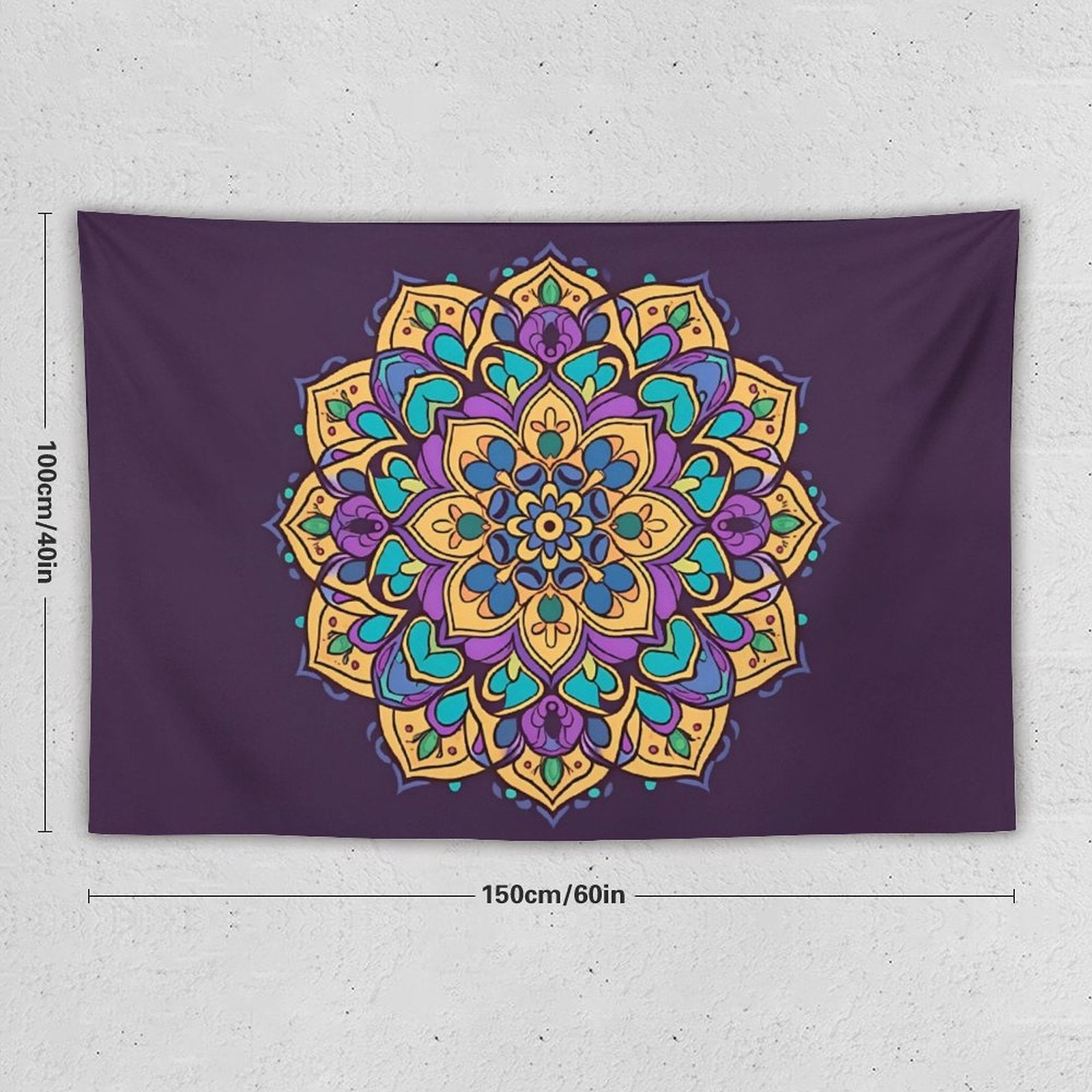 Tapiz de pared de flores