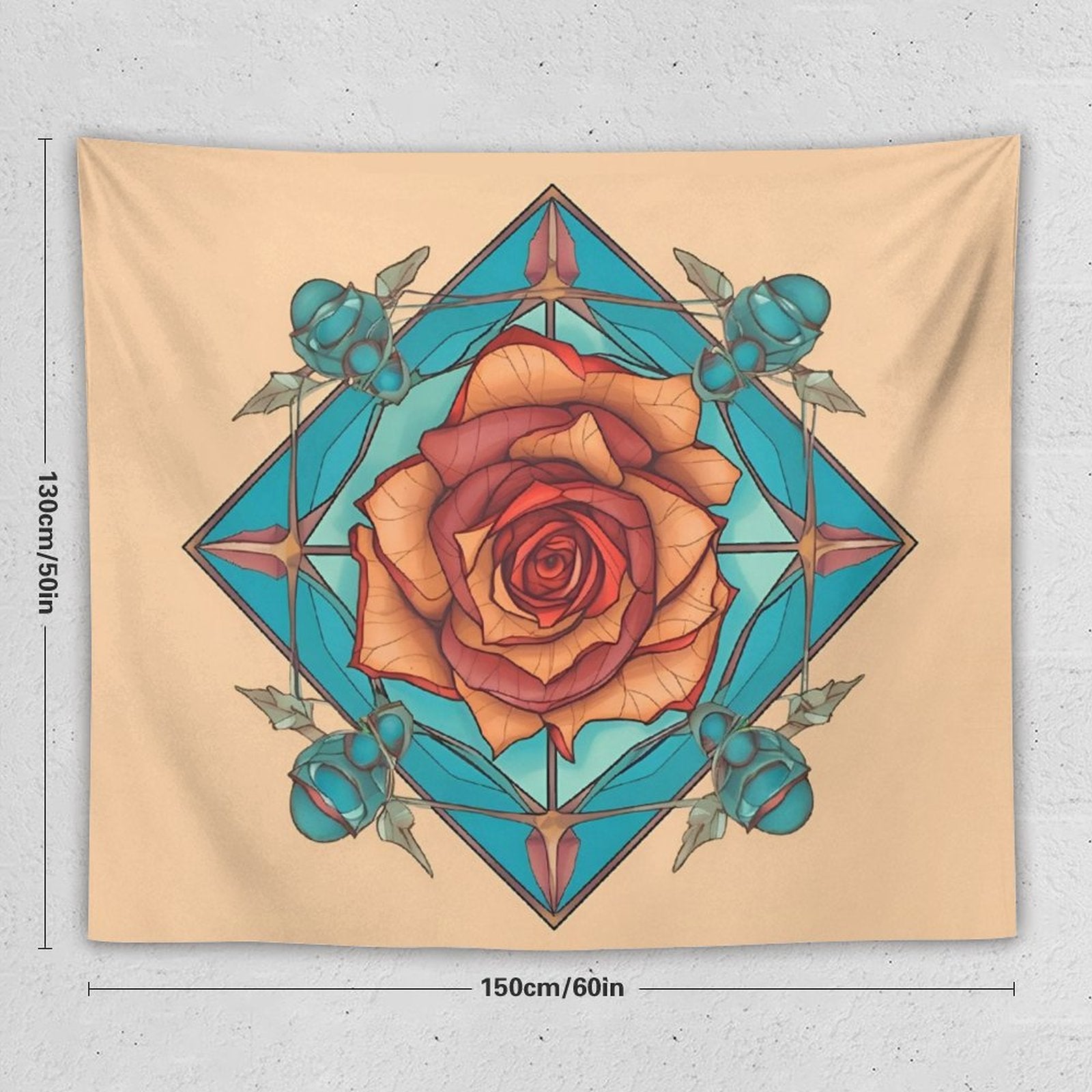 Rose Wall Tapestry