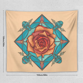 Rose Wall Tapestry