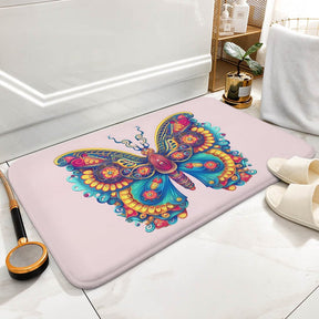 Butterfly Coral Velvet Rug