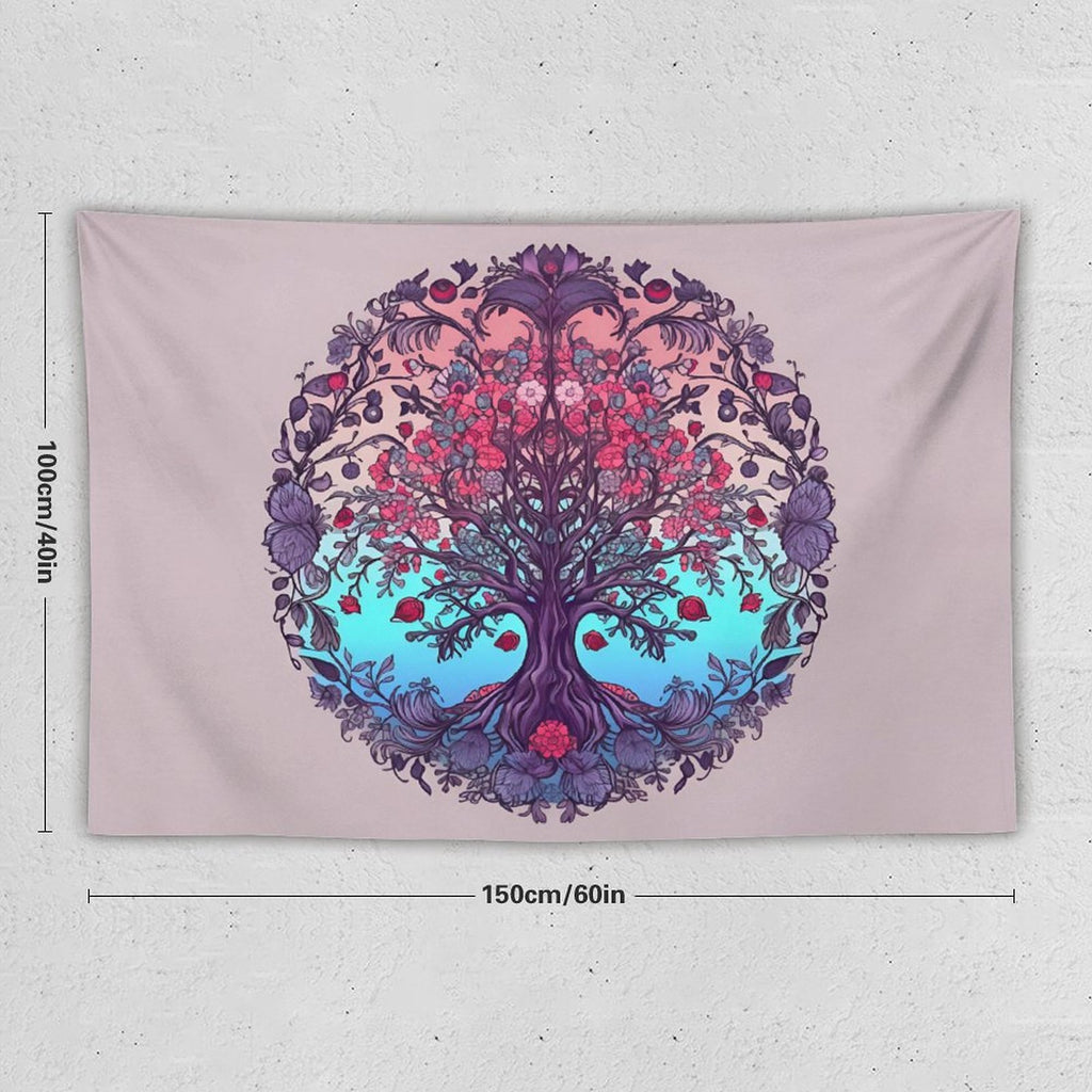 Tapiz de pared de árbol