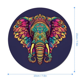 Elephant Round Mouse Pad