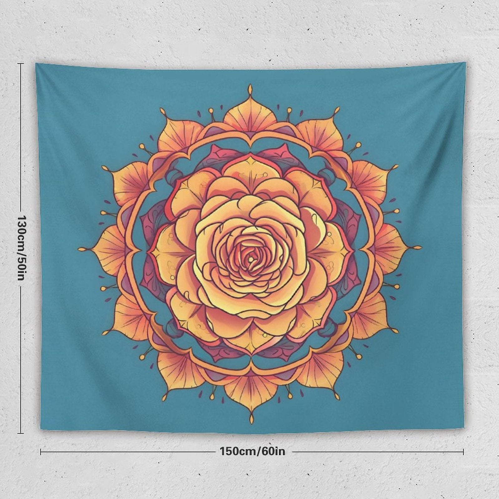 Tapiz de pared de rosas