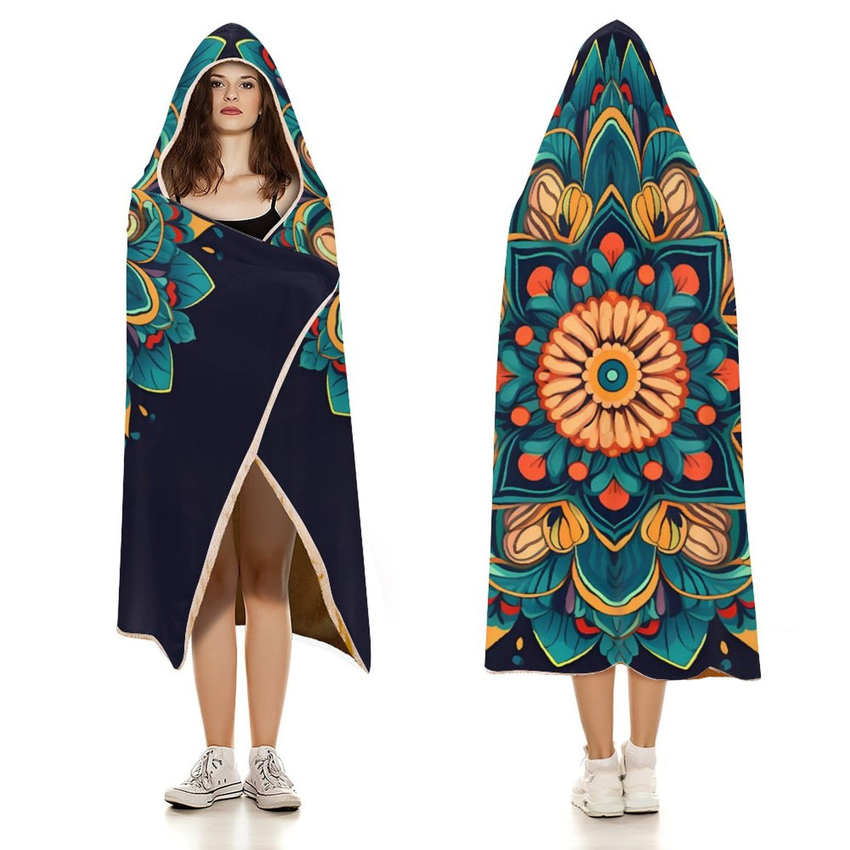 Flower Hooded Blanket