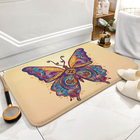 Butterfly Coral Velvet Rug