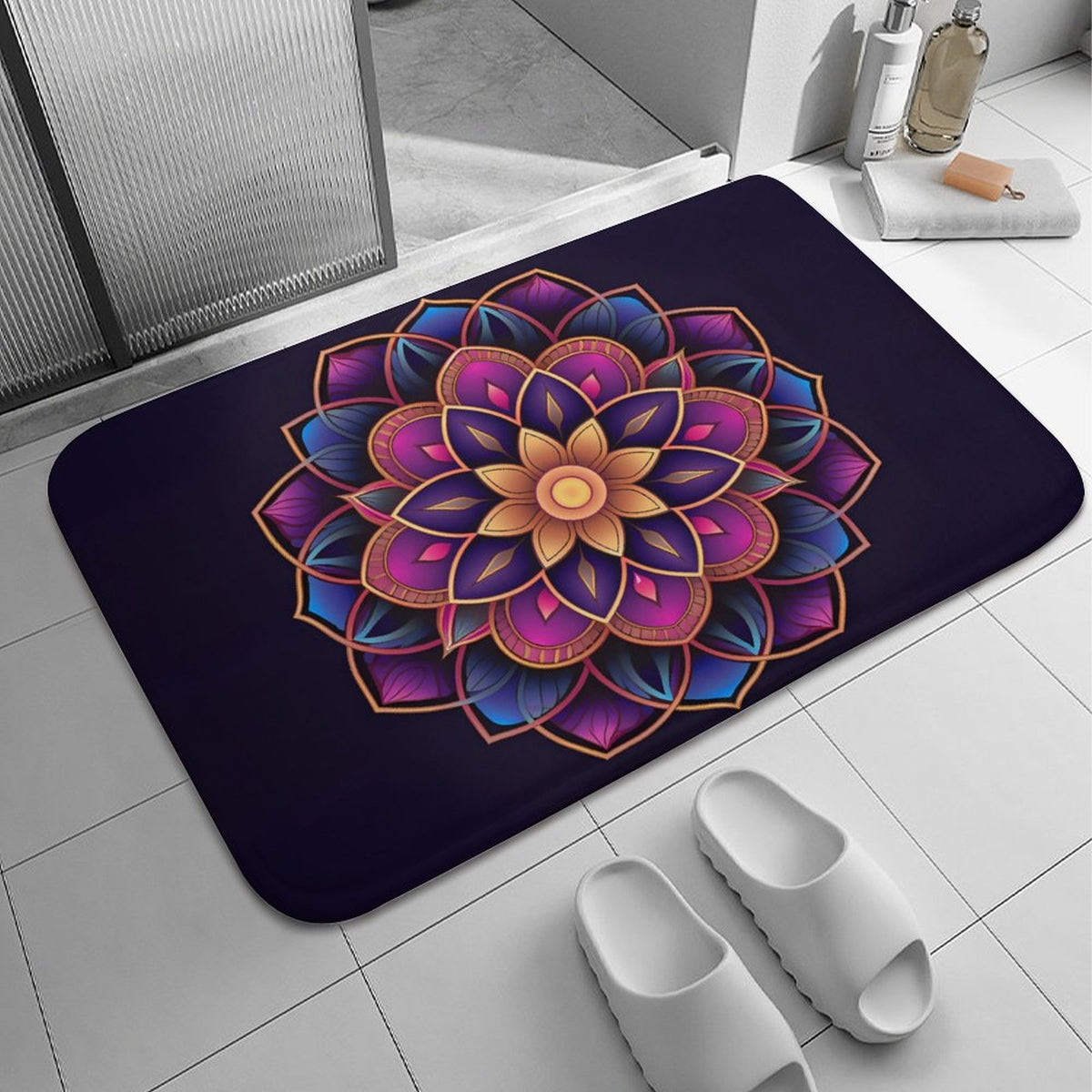 Lotus Coral Velvet Rug