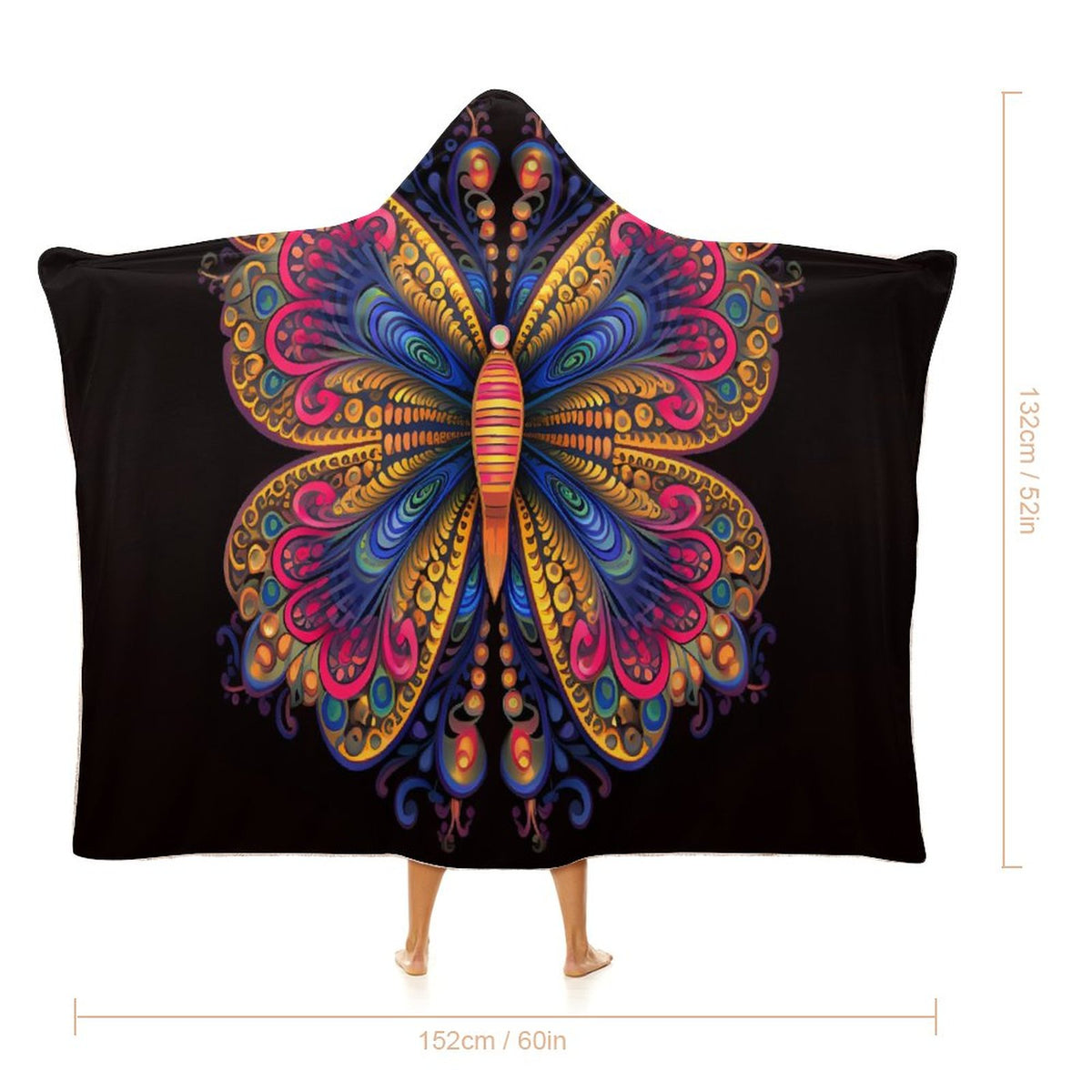 Butterfly Hooded Blanket