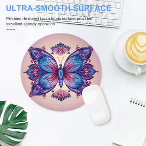 Butterfly Round Mouse Pad