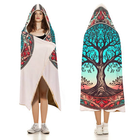 Tree Hooded Blanket