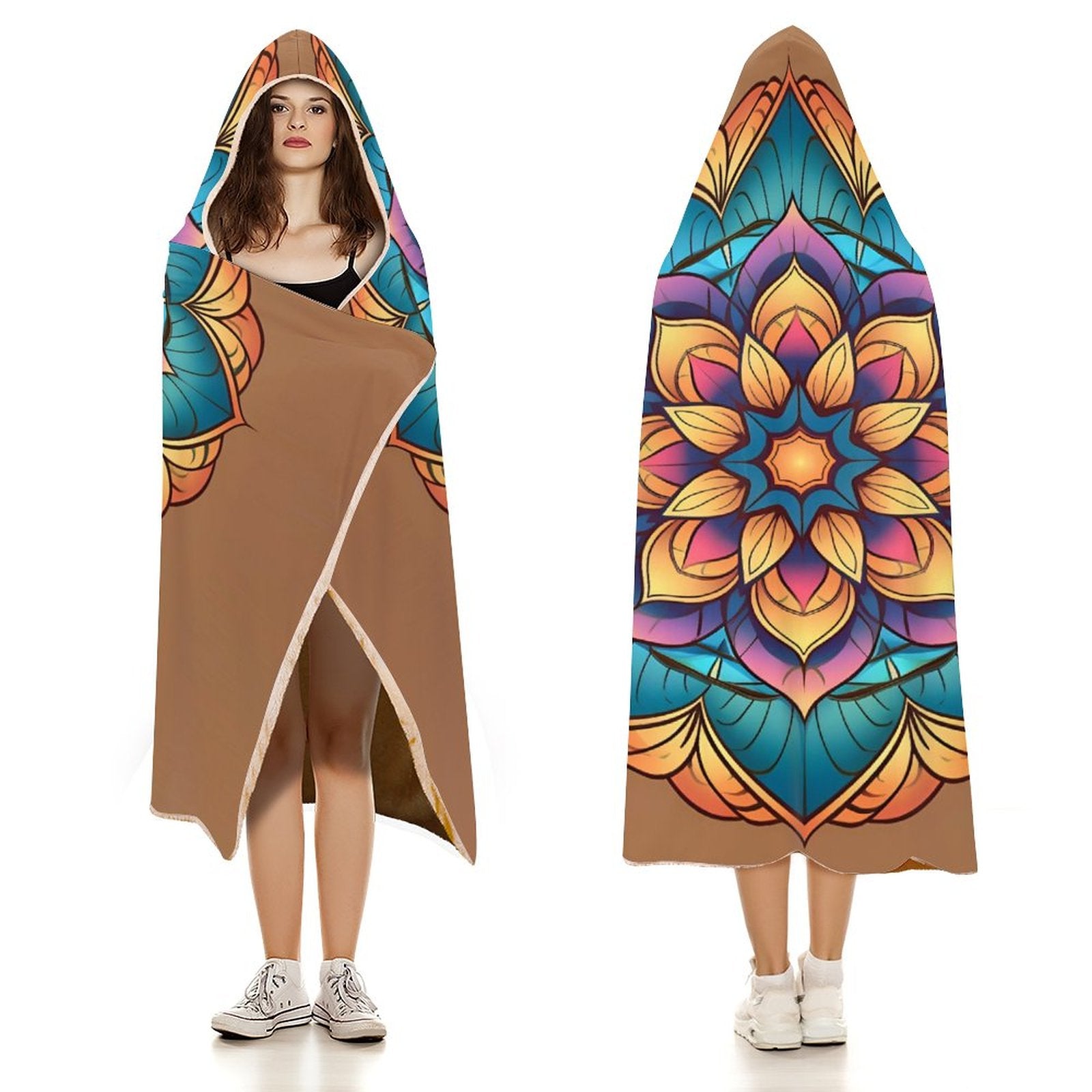 Manta con capucha Lotus