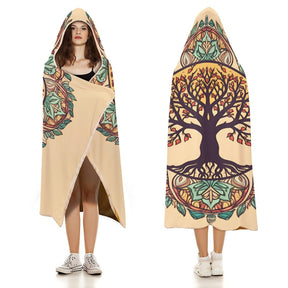 Tree Hooded Blanket