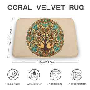 Tree Coral Velvet Rug