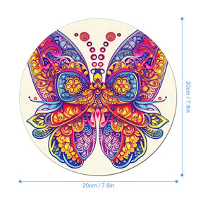 Butterfly Round Mouse Pad