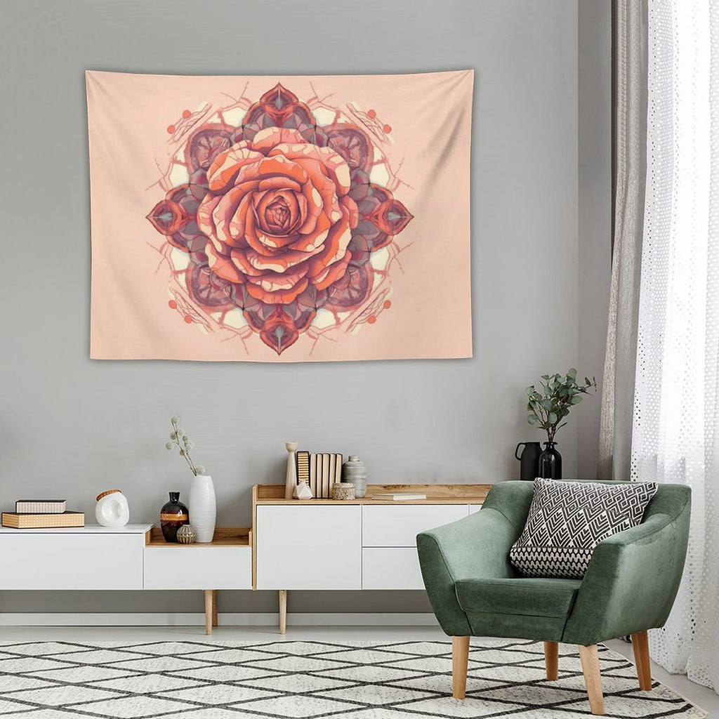 Tapiz de pared de rosas