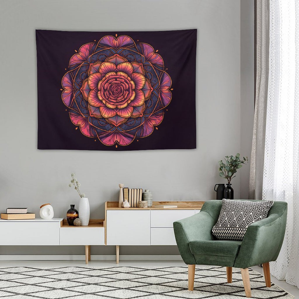 Tapiz de pared de rosas