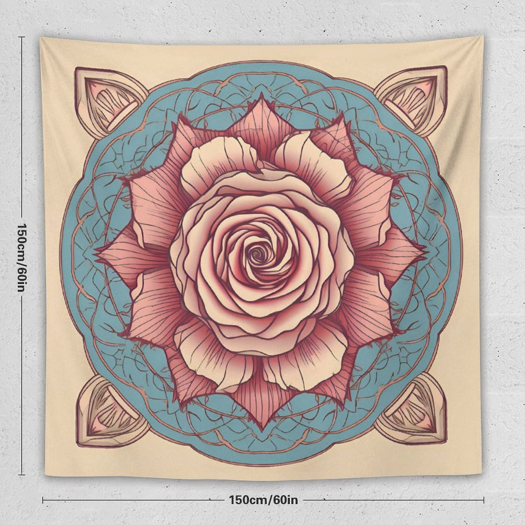 Tapiz de pared de rosas