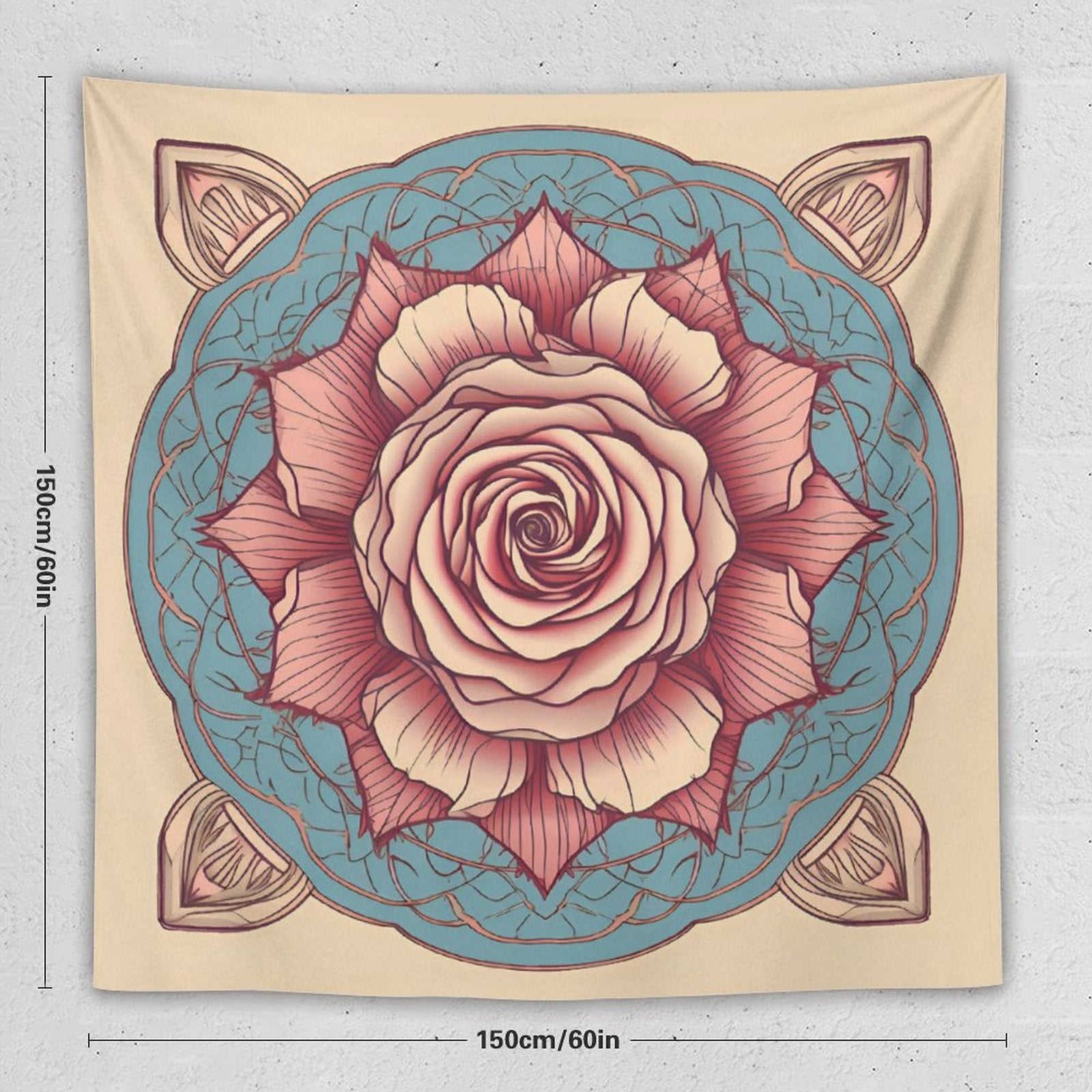 Tapiz de pared de rosas