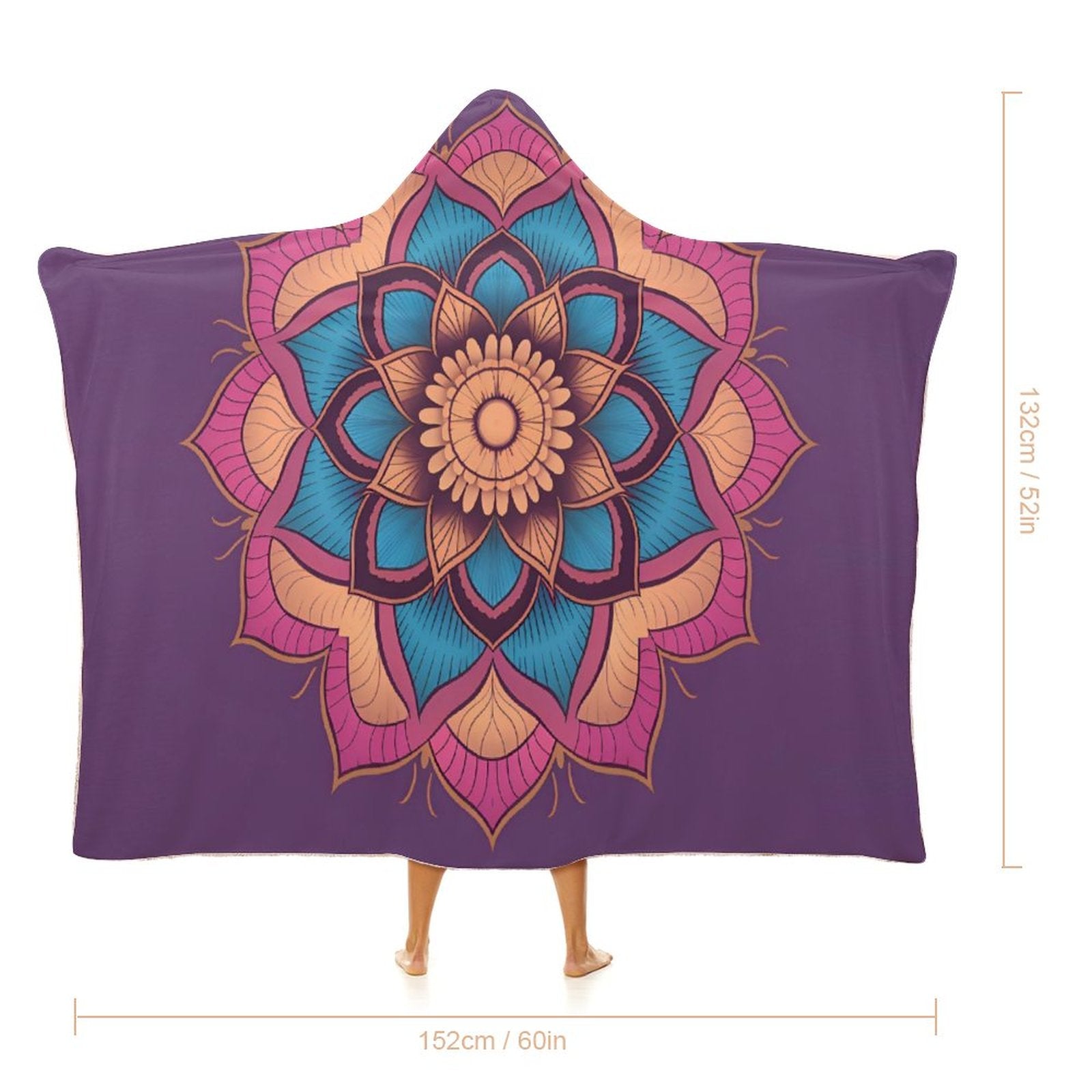 Lotus Hooded Blanket