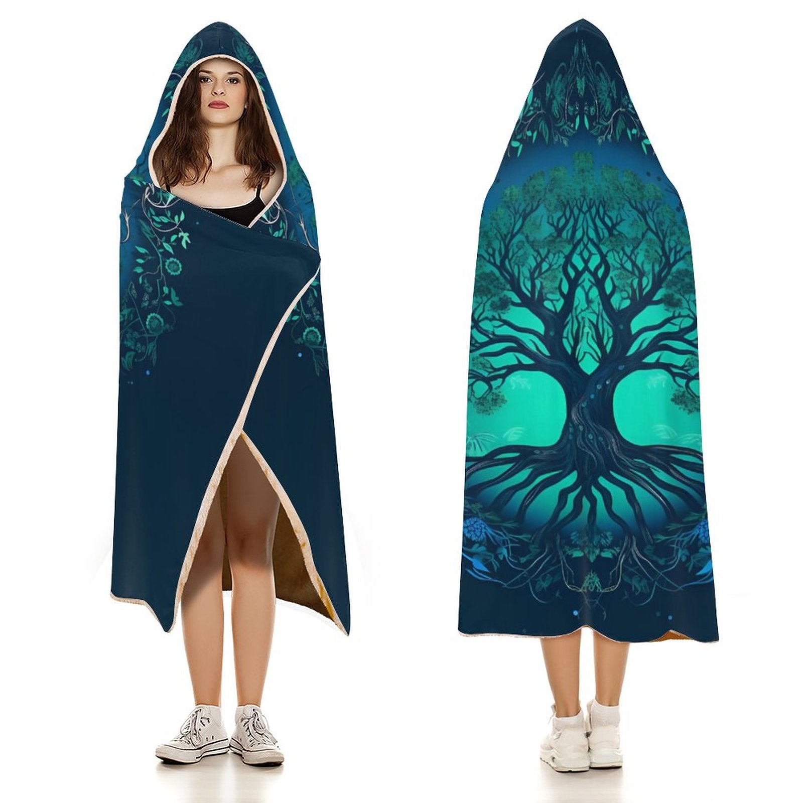 Tree Hooded Blanket