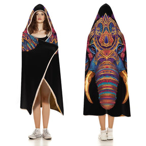 Elephant Hooded Blanket