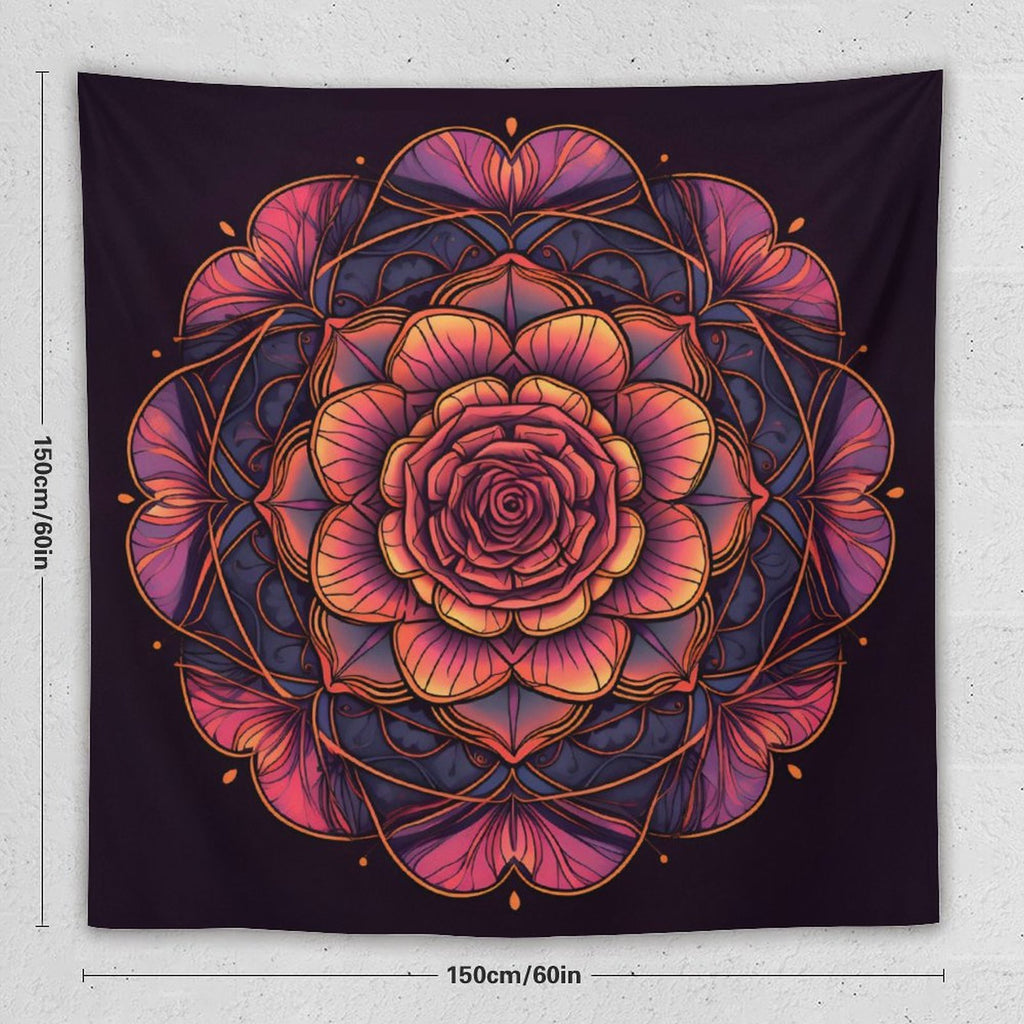 Tapiz de pared de rosas