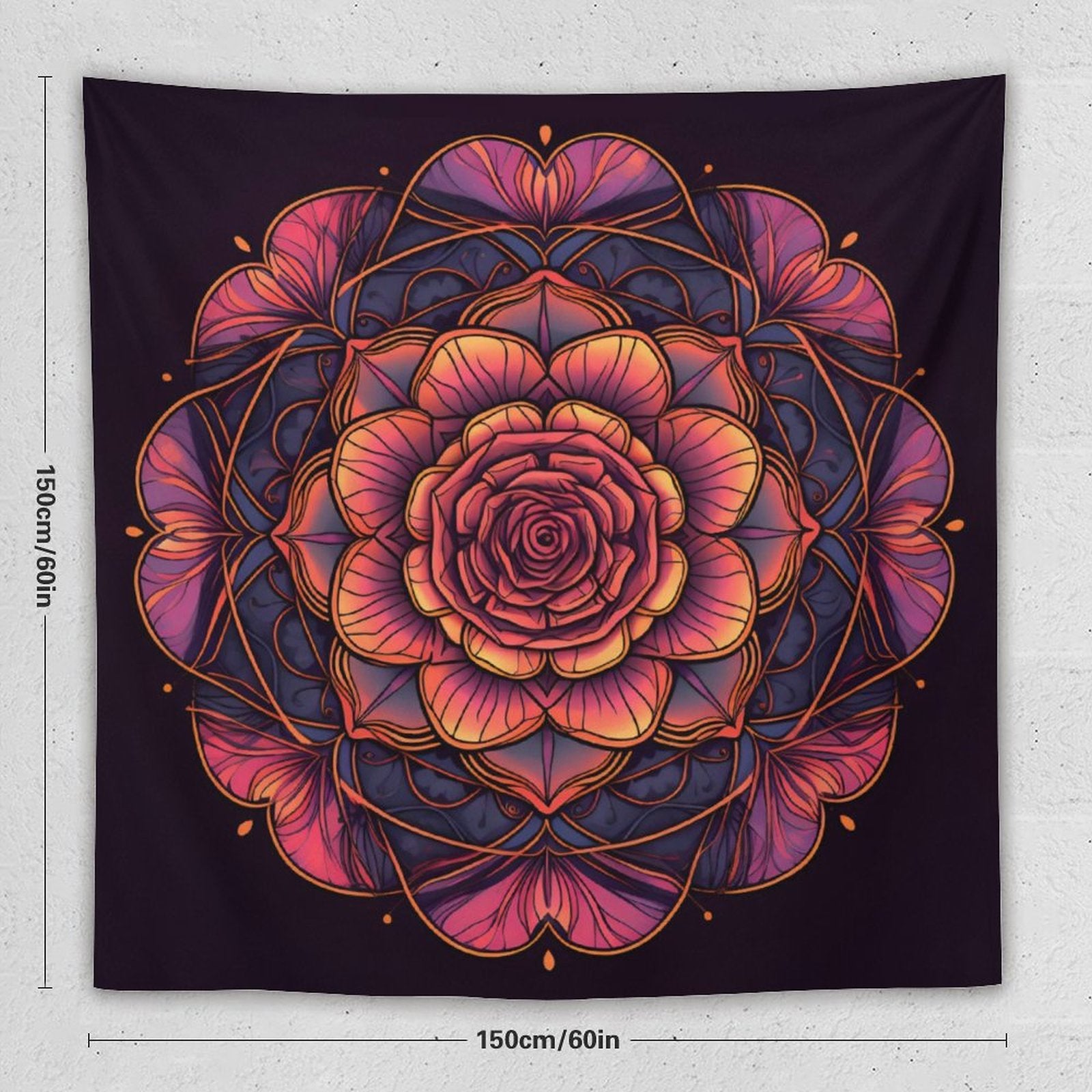 Tapiz de pared de rosas