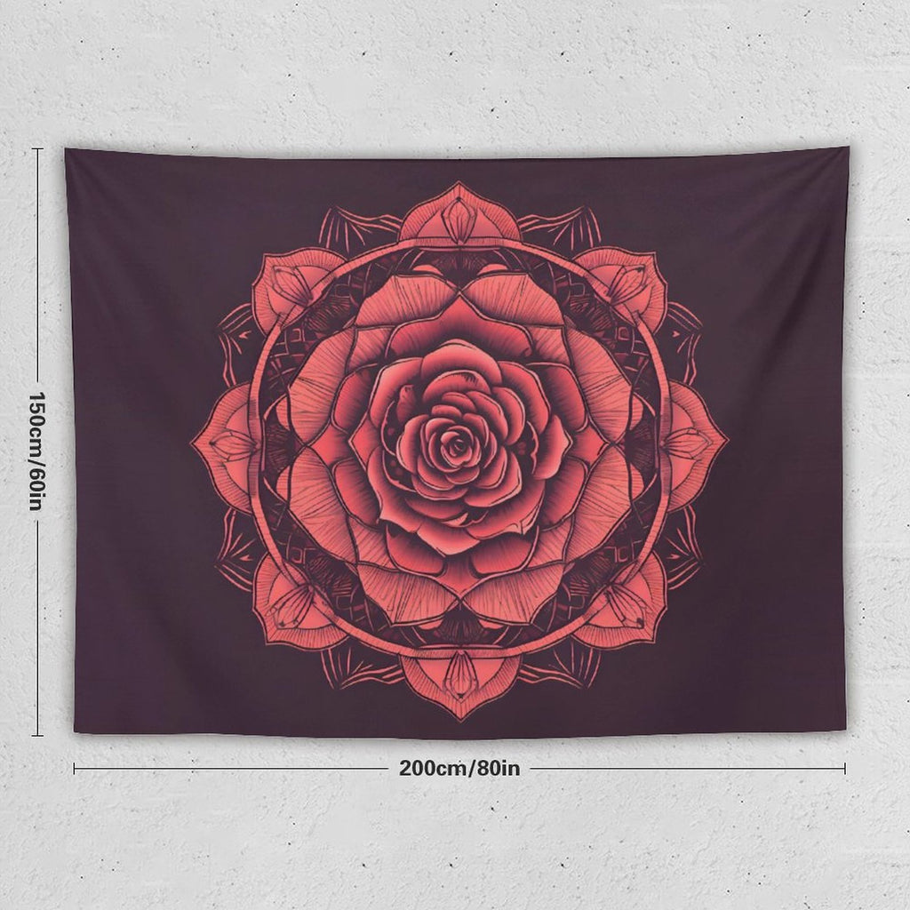 Tapiz de pared de rosas