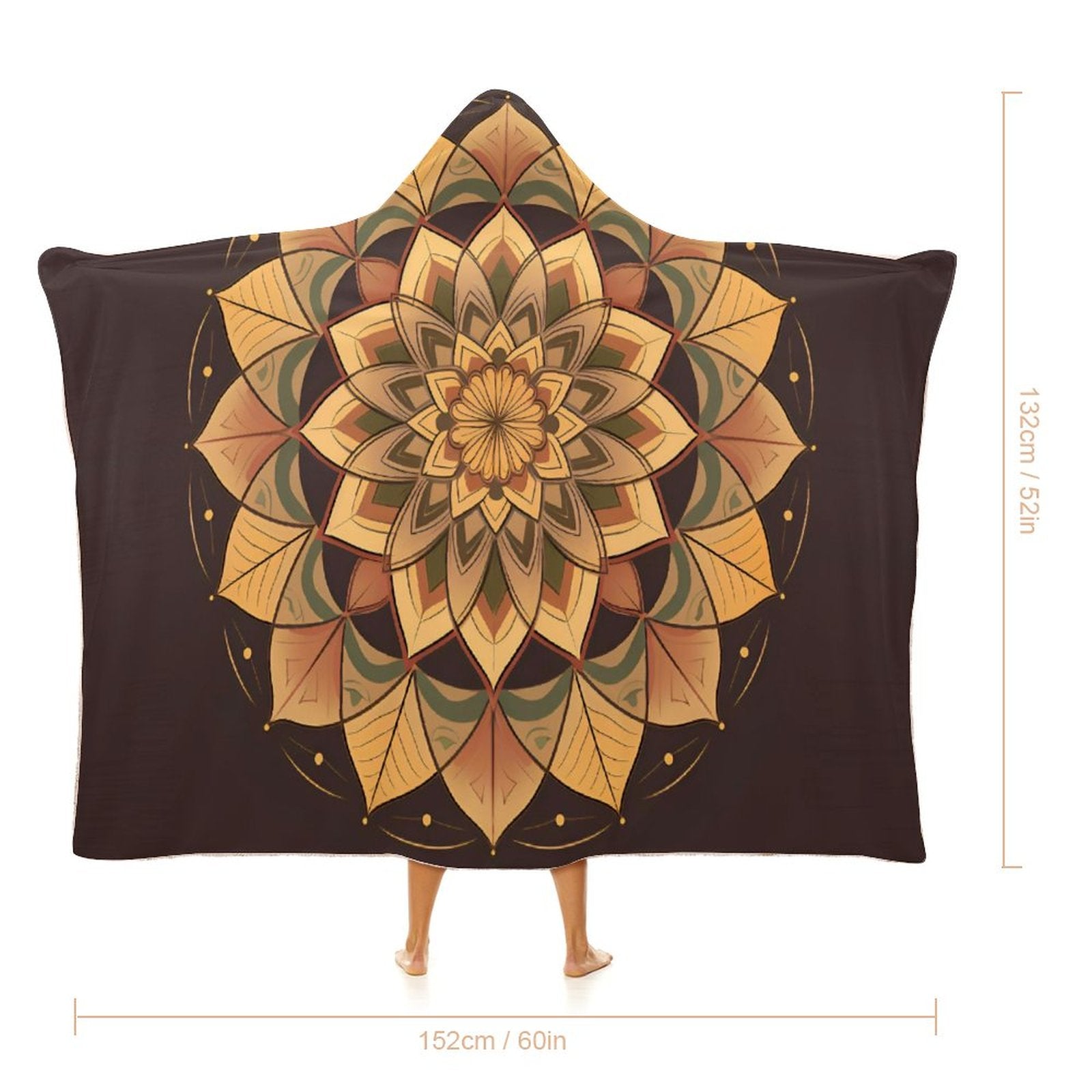 Manta con capucha Lotus