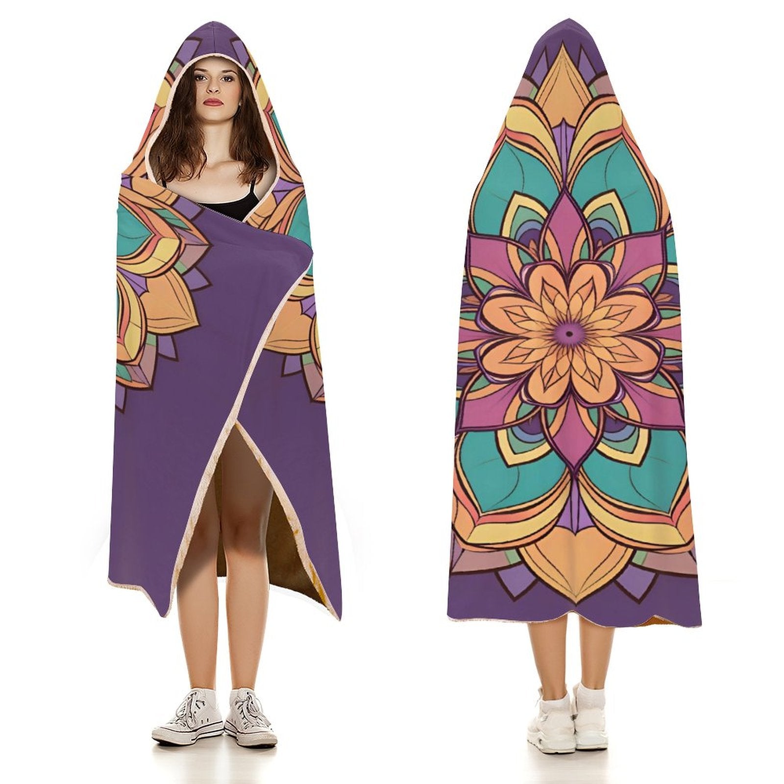 Manta con capucha Lotus