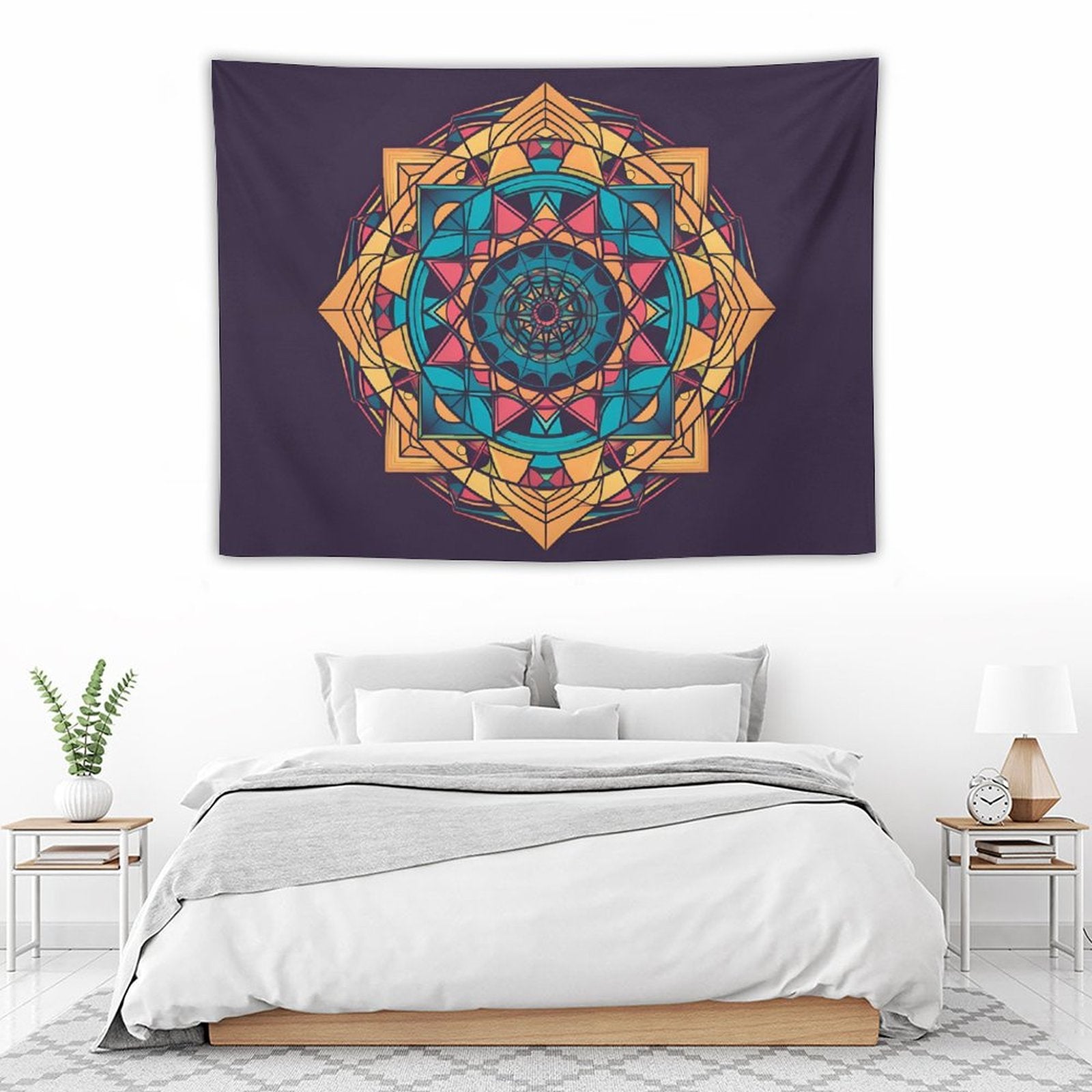 Tapiz geométrico de pared