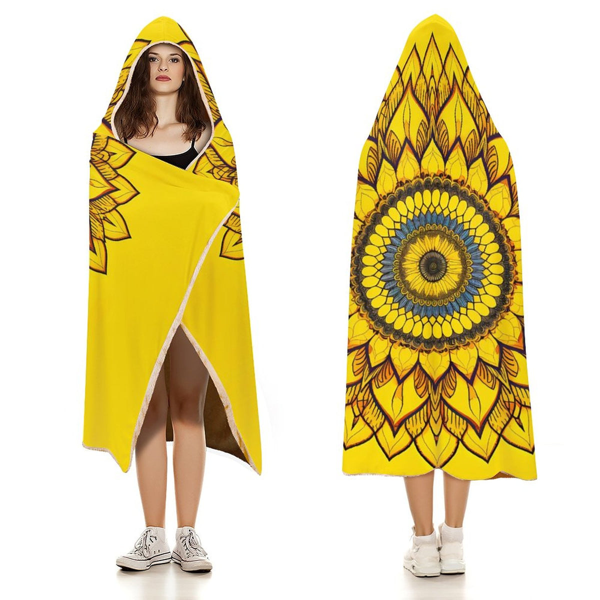 Sunflower Hooded Blanket