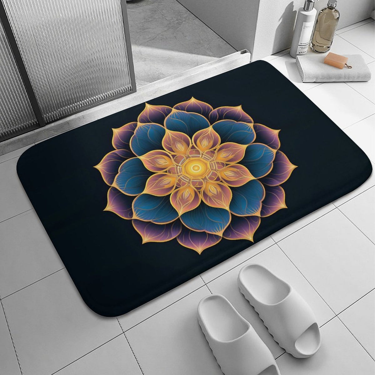 Lotus Coral Velvet Rug