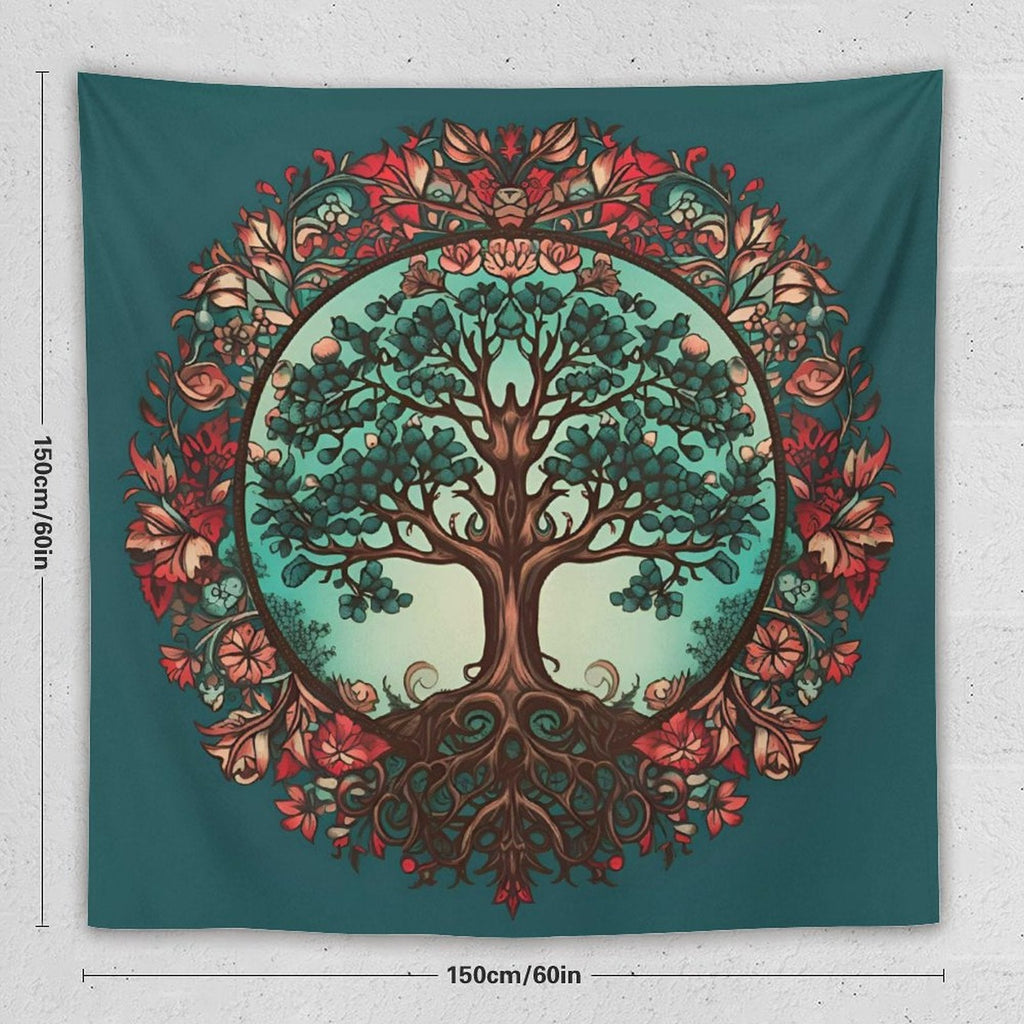 Tapiz de pared de árbol