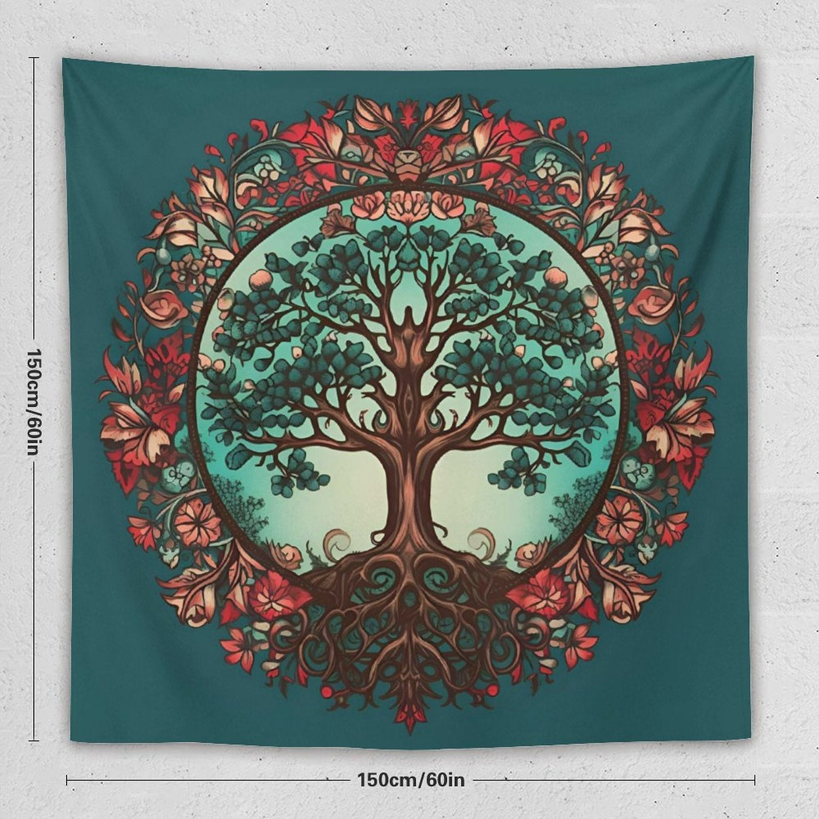 Tapiz de pared de árbol
