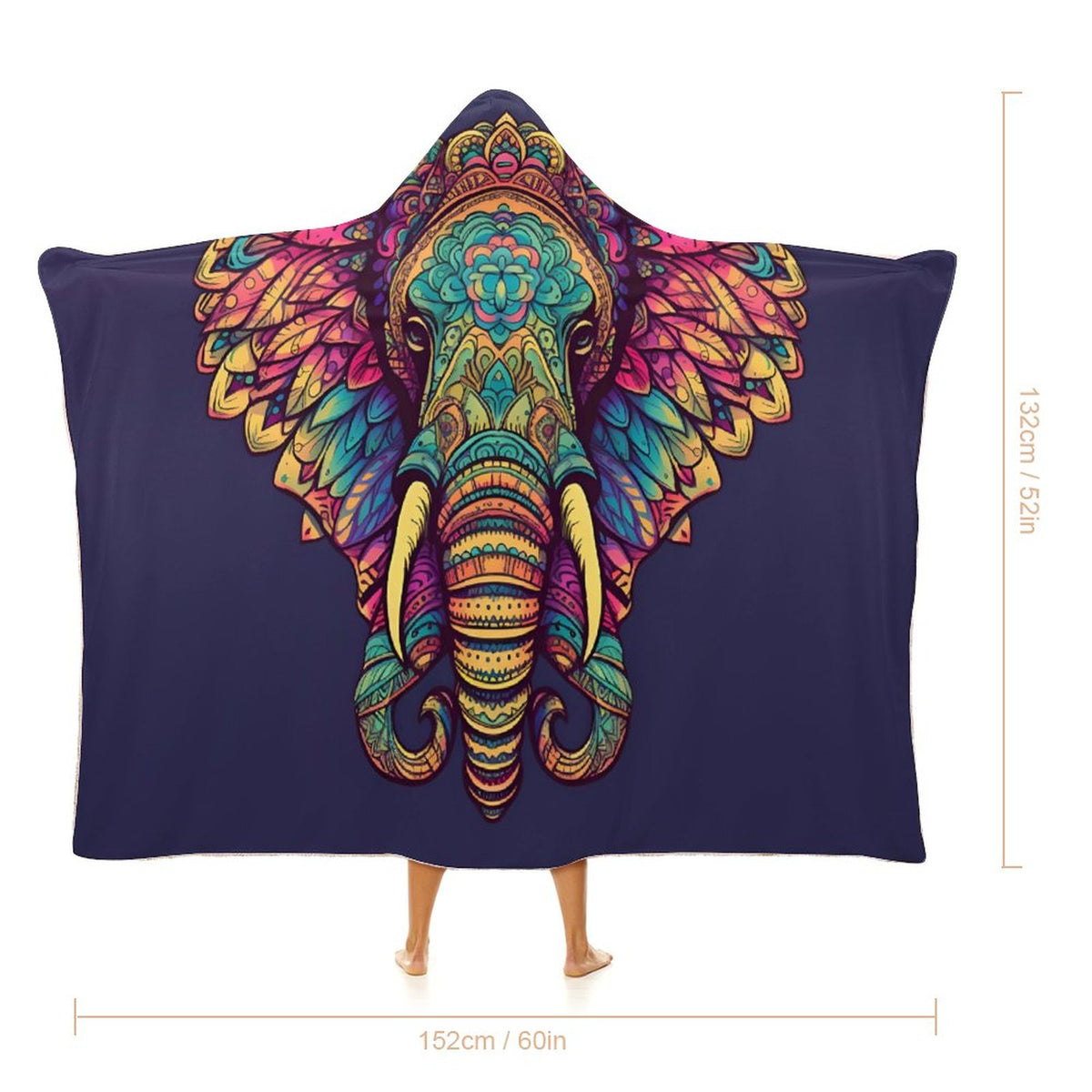 Elephant Hooded Blanket