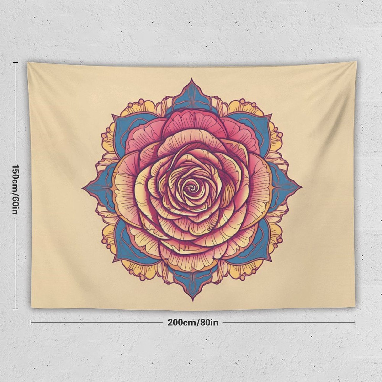 Rose Wall Tapestry