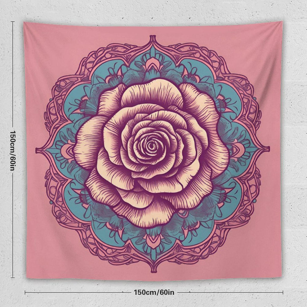 Tapiz de pared de rosas