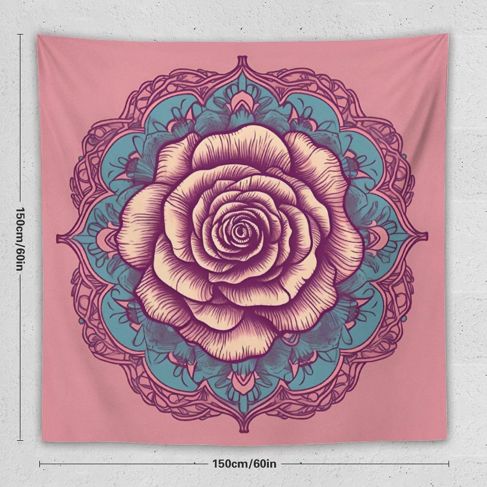 Tapiz de pared de rosas
