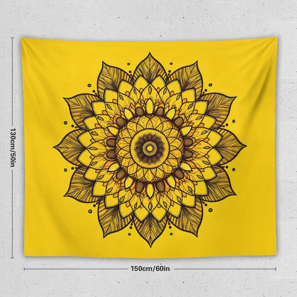 Tapiz de pared de girasoles