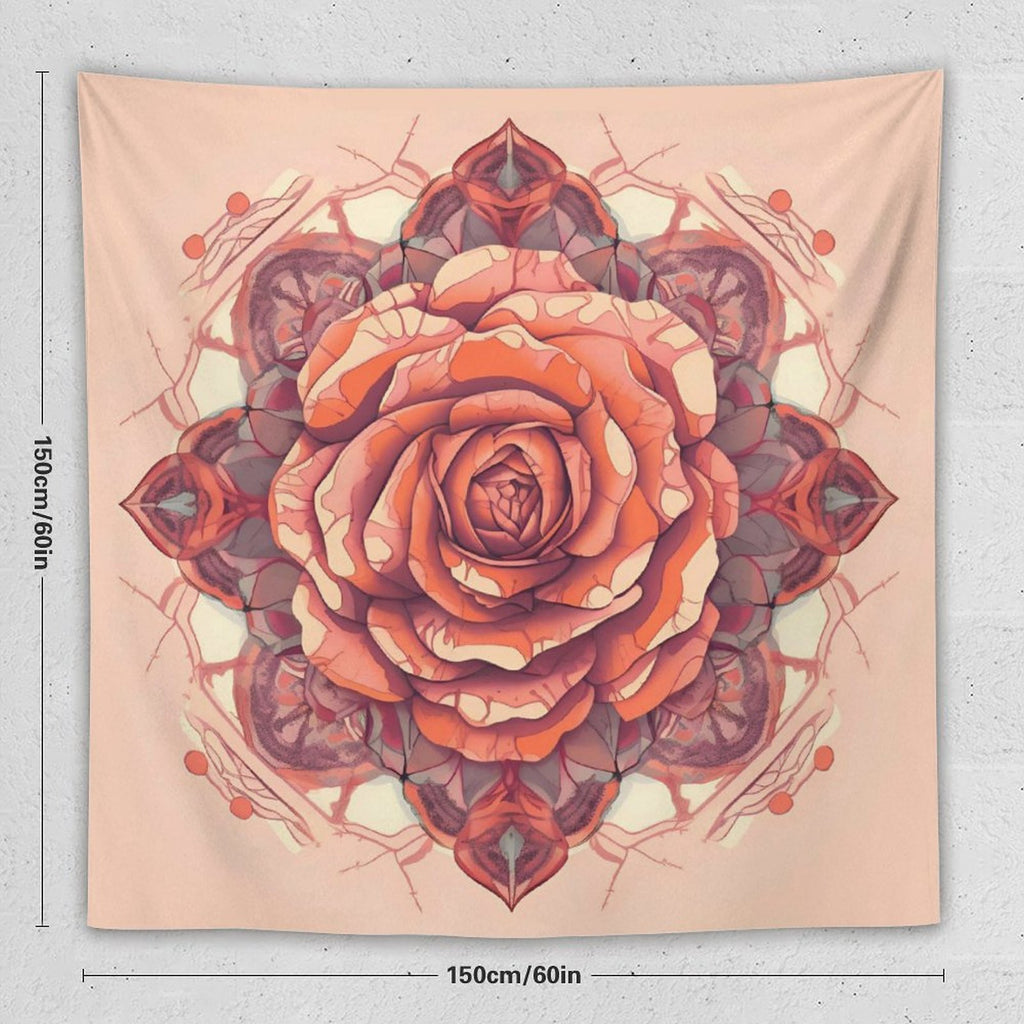 Tapiz de pared de rosas