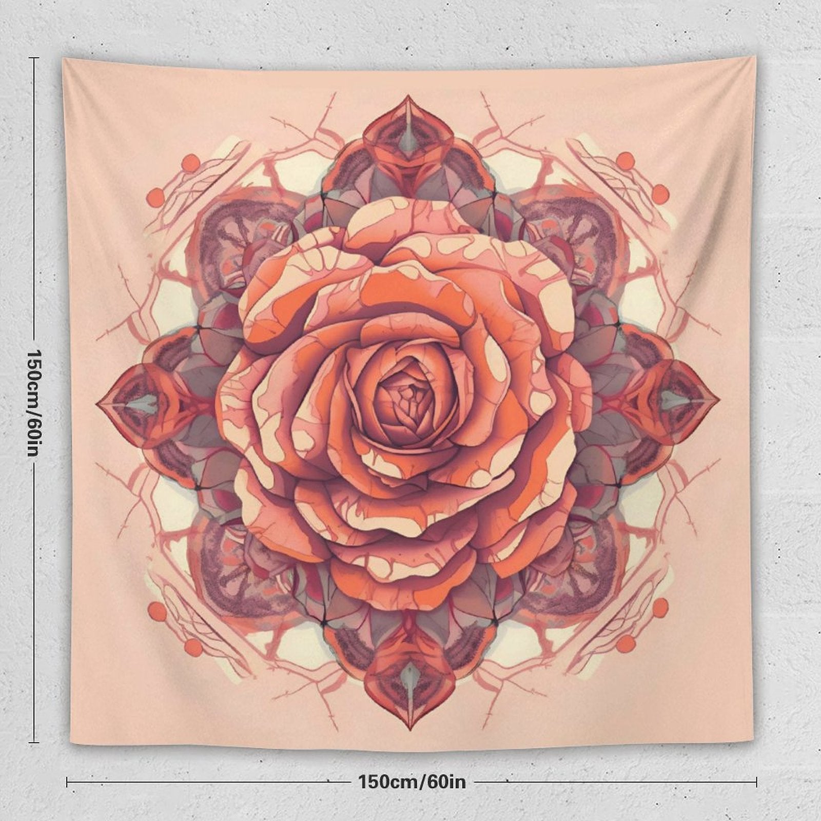 Tapiz de pared de rosas
