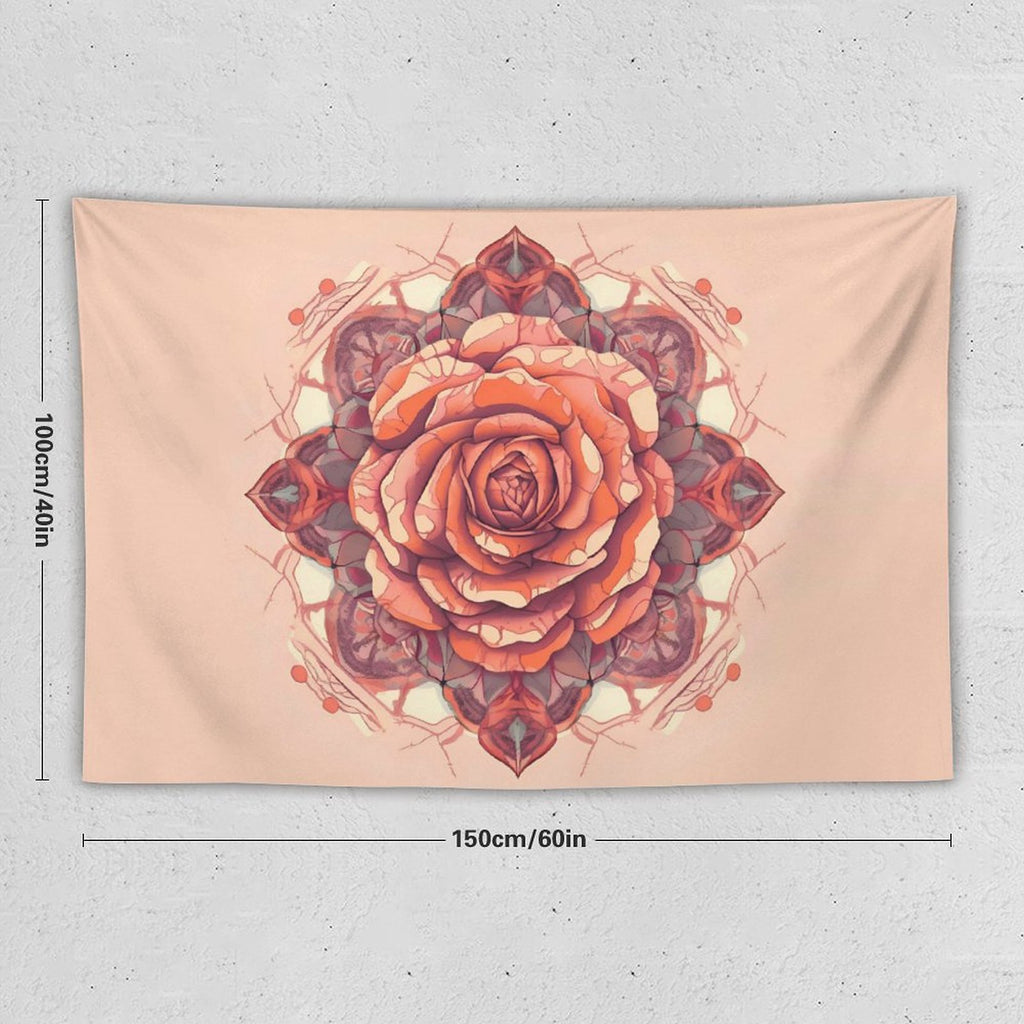 Tapiz de pared de rosas
