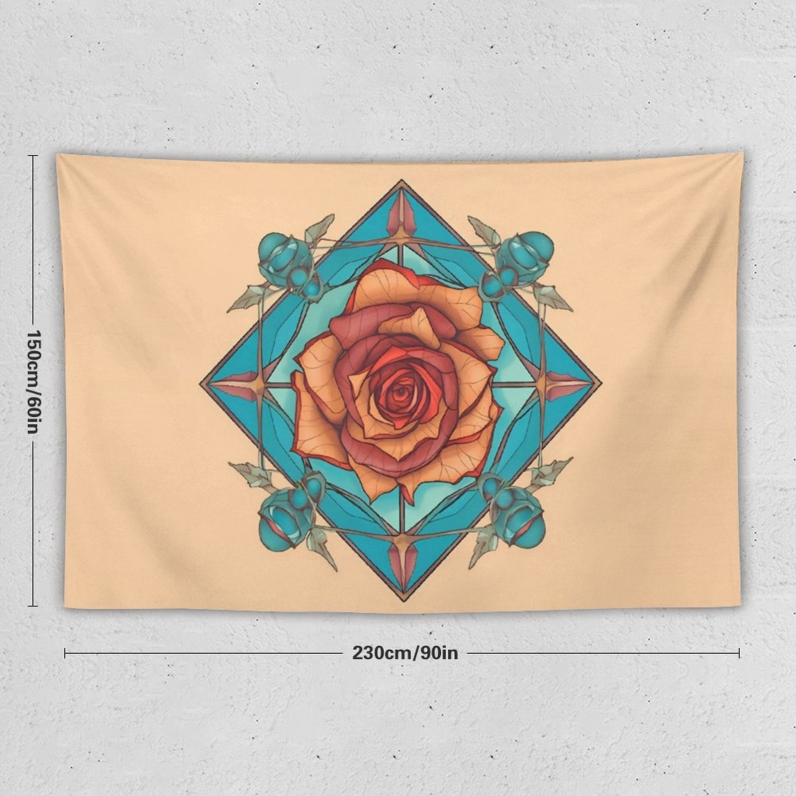 Rose Wall Tapestry