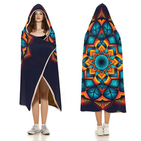 Geometric Hooded Blanket