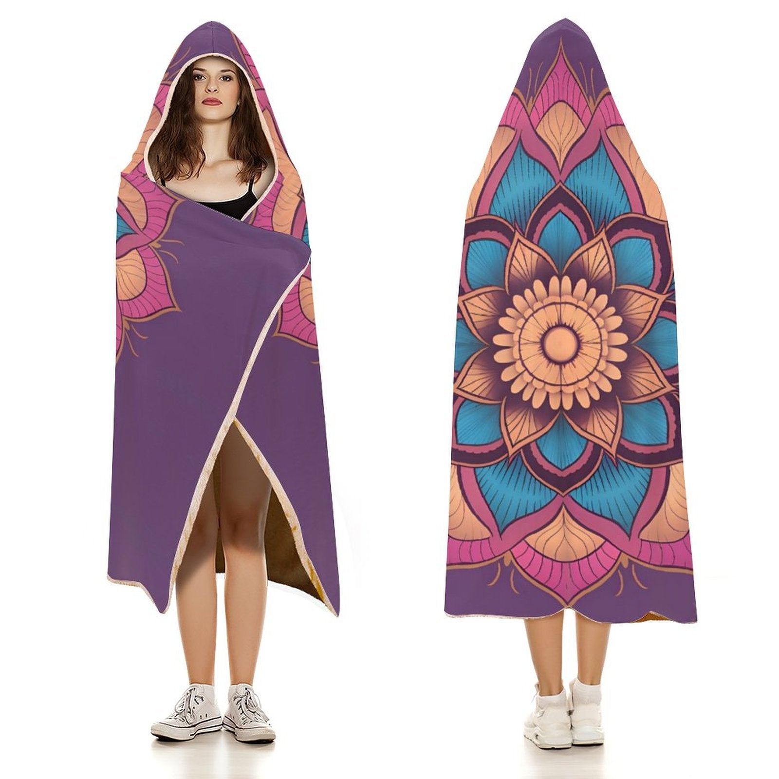 Manta con capucha Lotus