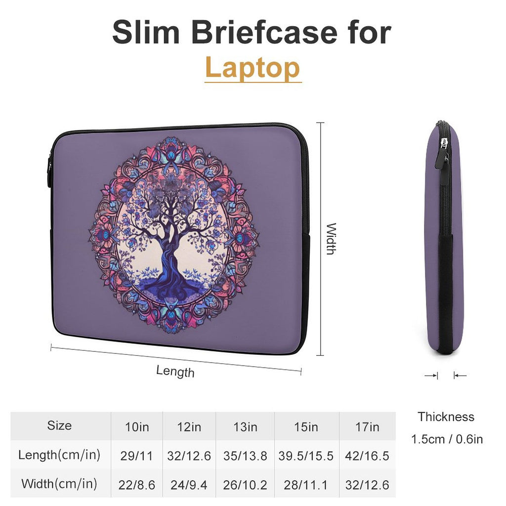 Funda para portátil con diseño de árbol