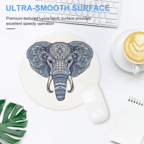 Elephant Round Mouse Pad