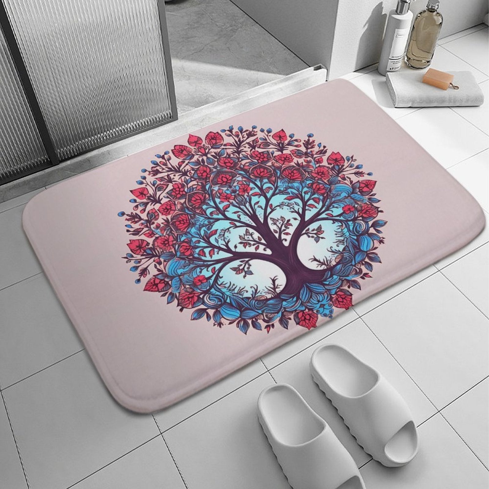 Tree Coral Velvet Rug